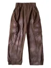 Namesake Sprayed-effect Cargo Pants In Brown