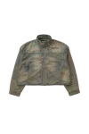 Namesake Striped Fox Denim Jacket Blue
