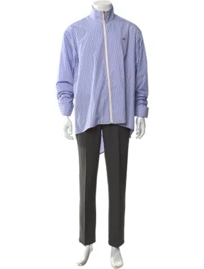 Pre-owned Namesake Striped Long Sleeve Shirt In Blue