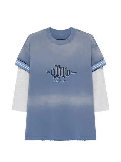 Namesake Stripe-detail T-shirt In Blue