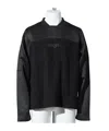 Namesake Wave Panel Sweatshirt In Black