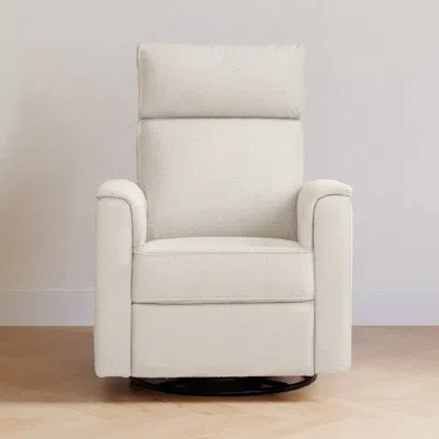 Namesake Willa Plus Power Glider Recliner W/ Power Headrest In Performance Ivory Boucle