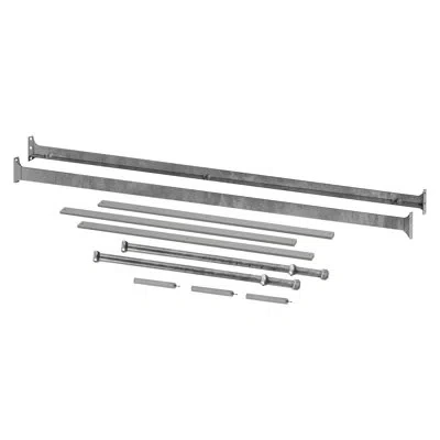 Namesake Winston Full Bed Rails In Vintage Iron