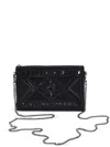 Namjosh Beaded Chain Clutch Bag In Black