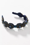 Namjosh Crystal Headband In Blue