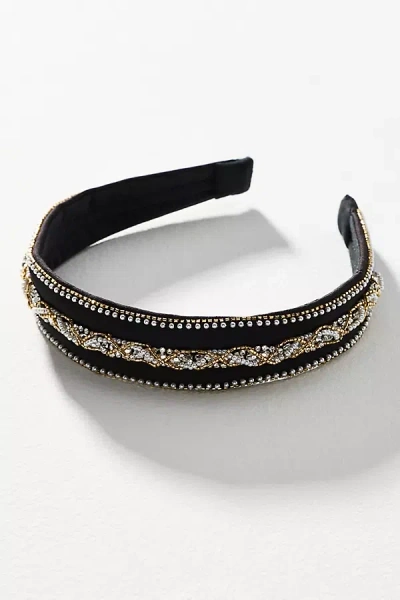Namjosh Rhinestone Headband In Black