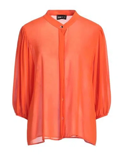NAM-MYO NAM-MYO WOMAN SHIRT ORANGE SIZE XL POLYESTER 