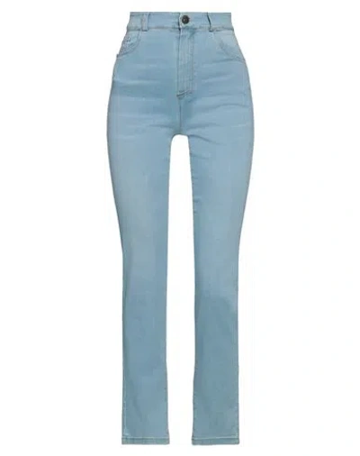 Nanà Italian Heart Woman Jeans Blue Size L Cotton, Elastane