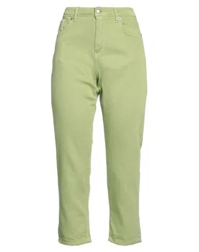 Nanà Italian Heart Woman Jeans Sage Green Size 10 Cotton