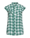 Nanà Italian Heart Woman Shirt Emerald Green Size M Viscose In Green