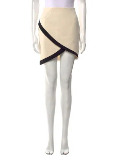 Pre-owned Nana Jacqueline Colorblock Pattern Mini Skirt In Neutral