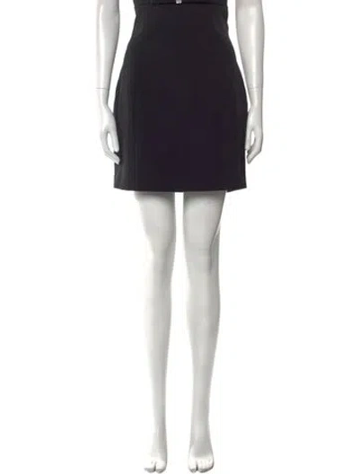 Pre-owned Nana Jacqueline Crystal Embellishments Mini Skirt In Black