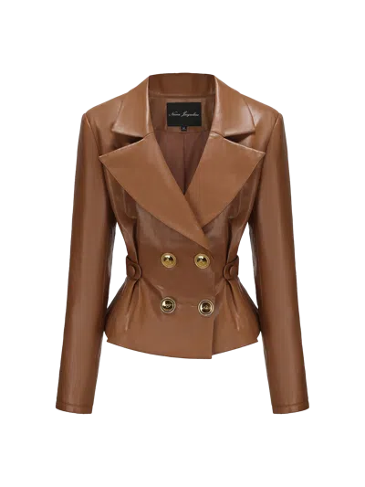 Nana Jacqueline Gina Jacket In Brown