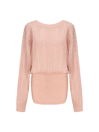 Nana Jacqueline Kendall Knit Dress (peach) In Pink