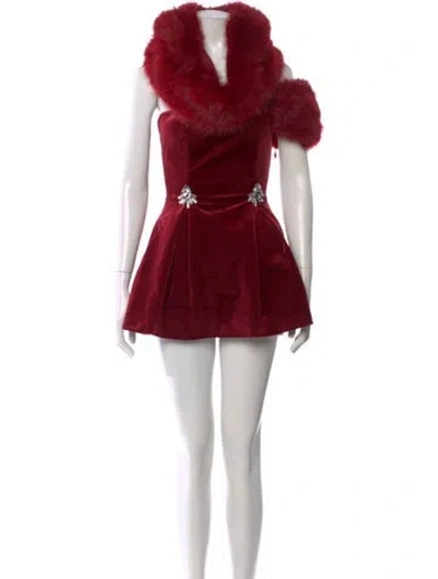 Pre-owned Nana Jacqueline Mini Dress In Red