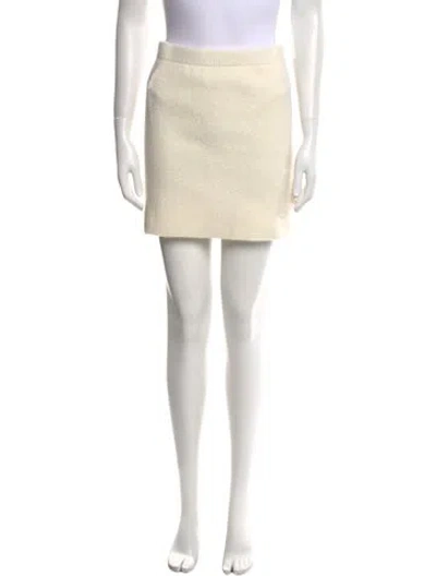 Pre-owned Nana Jacqueline Mini Skirt In Neutral