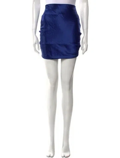 Pre-owned Nana Jacqueline Mini Skirt W/ Tags In Blue