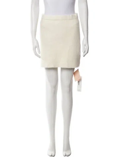 Pre-owned Nana Jacqueline Mini Skirt W/ Tags In Neutral