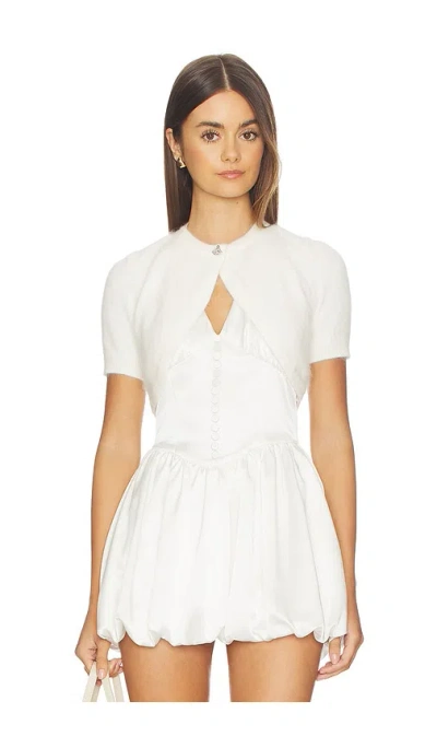 Nana Jacqueline Mirabelle Knitted Cardigan In White