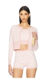 Nana Jacqueline Penelope Cardigan Set In Pink