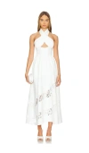 Nana Jacqueline Portia Velvet Dress In White