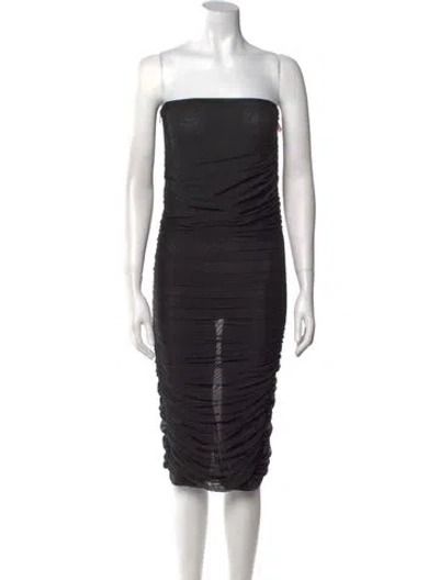 Pre-owned Nana Jacqueline Strapless Mini Dress W/ Tags In Black