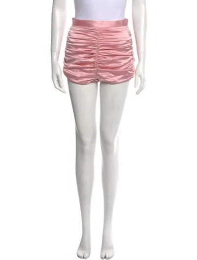 Pre-owned Nana Jacqueline Striped Mini Shorts In Pink
