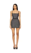 Nana Jacqueline Talia Tweed Dress In 黑色