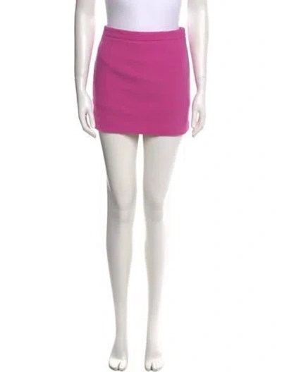 Pre-owned Nana Jacqueline Wool Mini Skirt In Pink