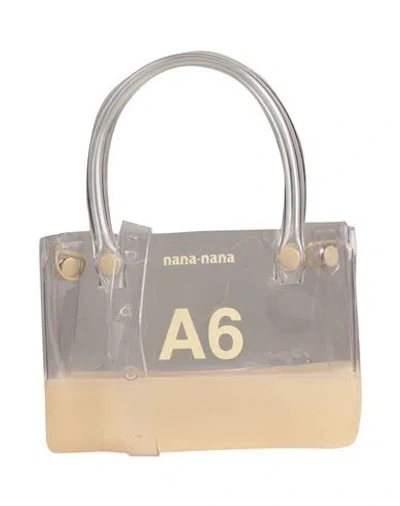 Nana-nana Woman Handbag Beige Size - Pvc - Polyvinyl Chloride In Gray