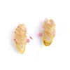 Nana Watanabe Women's Gold / Yellow See The Light Embroidery Earrings - Gold In Gold