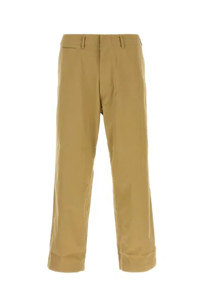 Nanamica Khaki Cotton Blend Pant In Brown