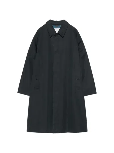 Nanamica 2l Gore-tex Double Breasted Raincoat In Black