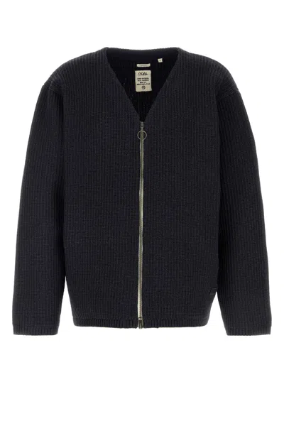 Nanamica 5g Zip Cardigan In Black
