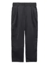 Nanamica Alphadry Club Pleated Trousers In Black