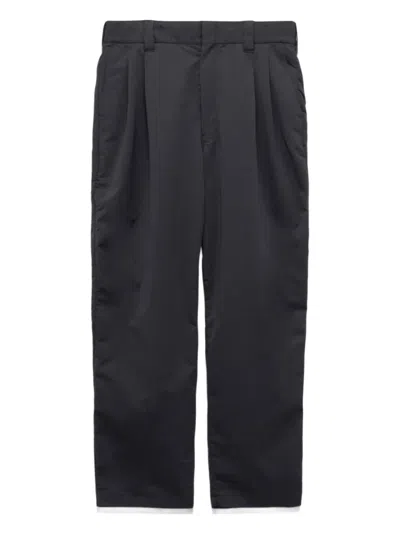 Nanamica Alphadry Club Pleated Trousers In Black