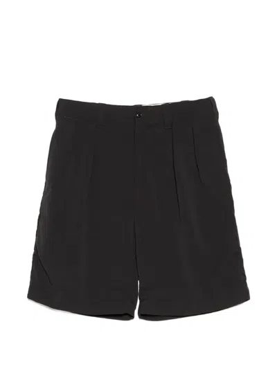 Nanamica Alphadry Double Pleat Shorts In Black