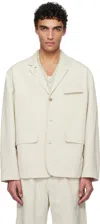 Nanamica Beige Alphadry Club Blazer In Dry Sand