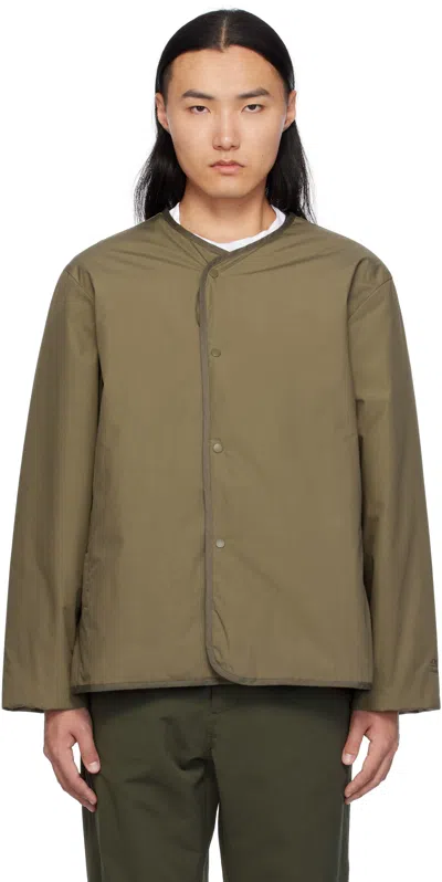 Nanamica Beige & Khaki Reversible Down Jacket In Kb Khaki Beige