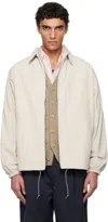 Nanamica Beige Coach Reversible Jacket In Sand Beige