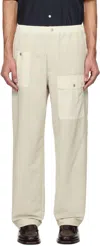 Nanamica Beige Wide Cargo Pants In Dry Sand