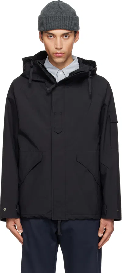 Nanamica Black 2l Nylon Gore-tex Cruiser Jacket