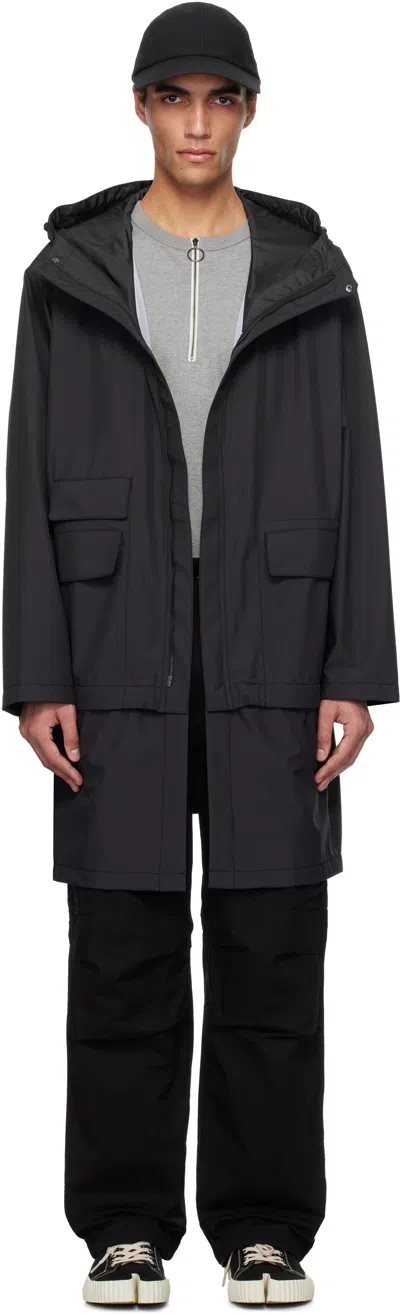 Nanamica Black 3l Pertex Shield 2way Travel Coat