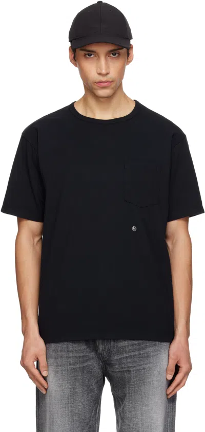 Nanamica Black Coolmax Jersey Pocket T-shirt In Blue