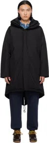 Nanamica Black Gore-tex Long Down Coat In K Black