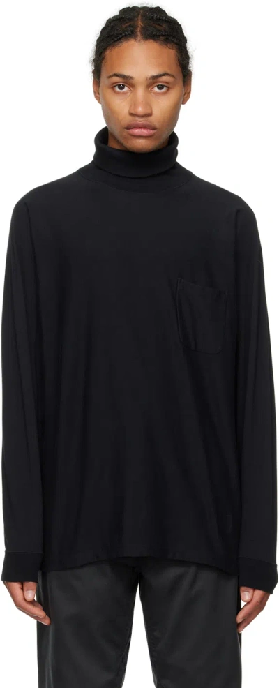 Nanamica Black Oversized Turtleneck In K Black
