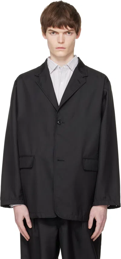 Nanamica Black Polyester Twill Club Blazer