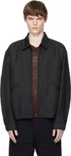 Nanamica Black Polyester Twill Deck Jacket In Black