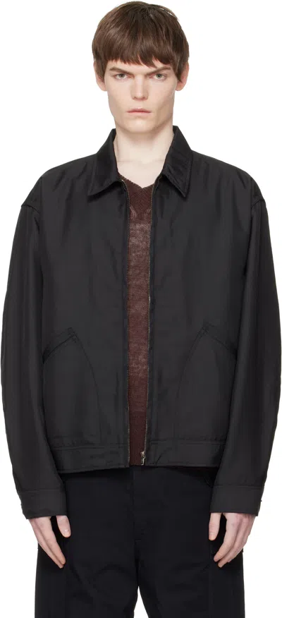 Nanamica Black Polyester Twill Deck Jacket