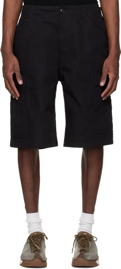 Nanamica Black Ripstop Cargo Shorts